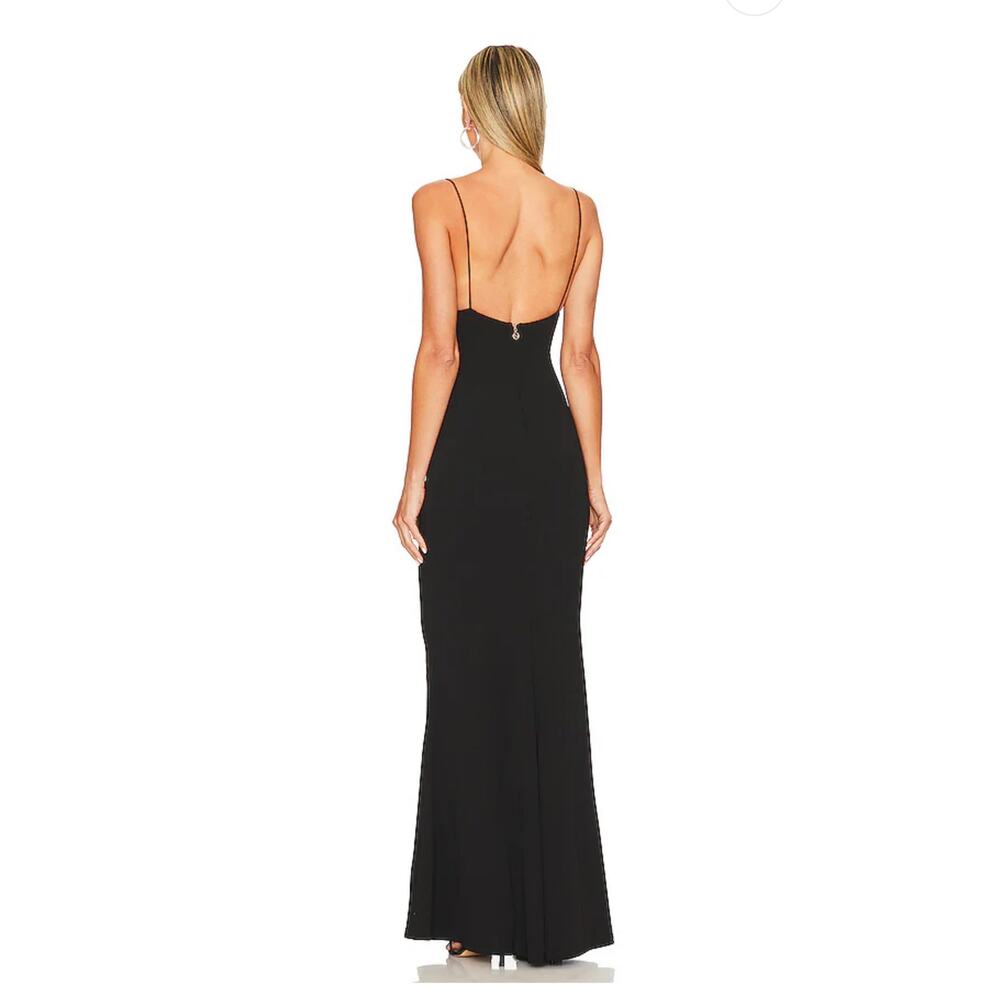 Nookie Sade Mesh Gown Black Size Medium $319 Retail - Picture 7 of 8
